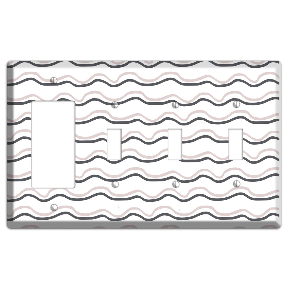 Abstract 30 Rocker / 3 Toggle Wallplate