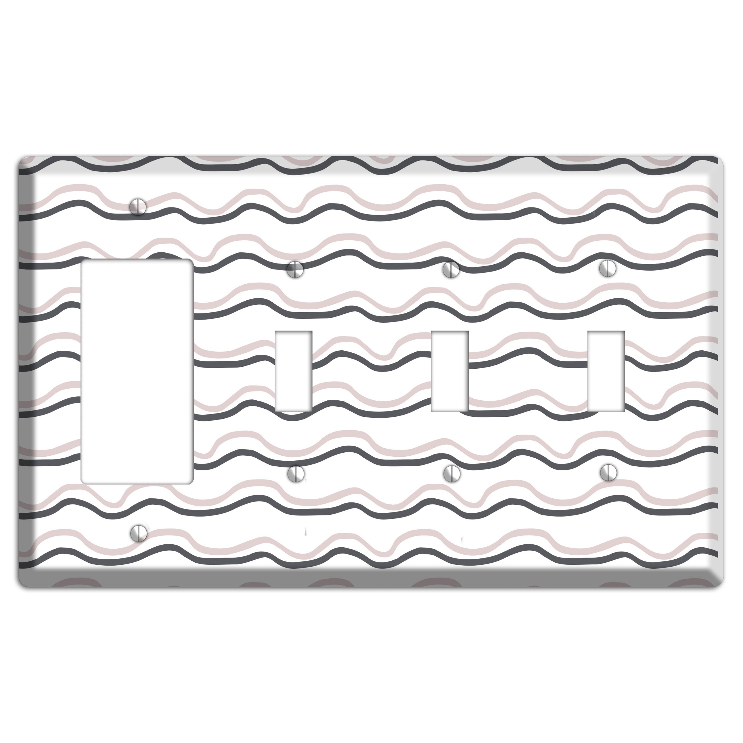 Abstract 30 Rocker / 3 Toggle Wallplate