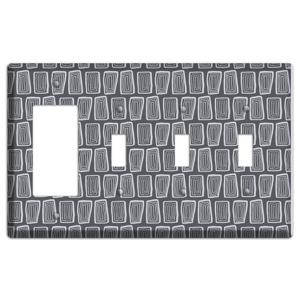 Abstract 1 Rocker / 3 Toggle Wallplate