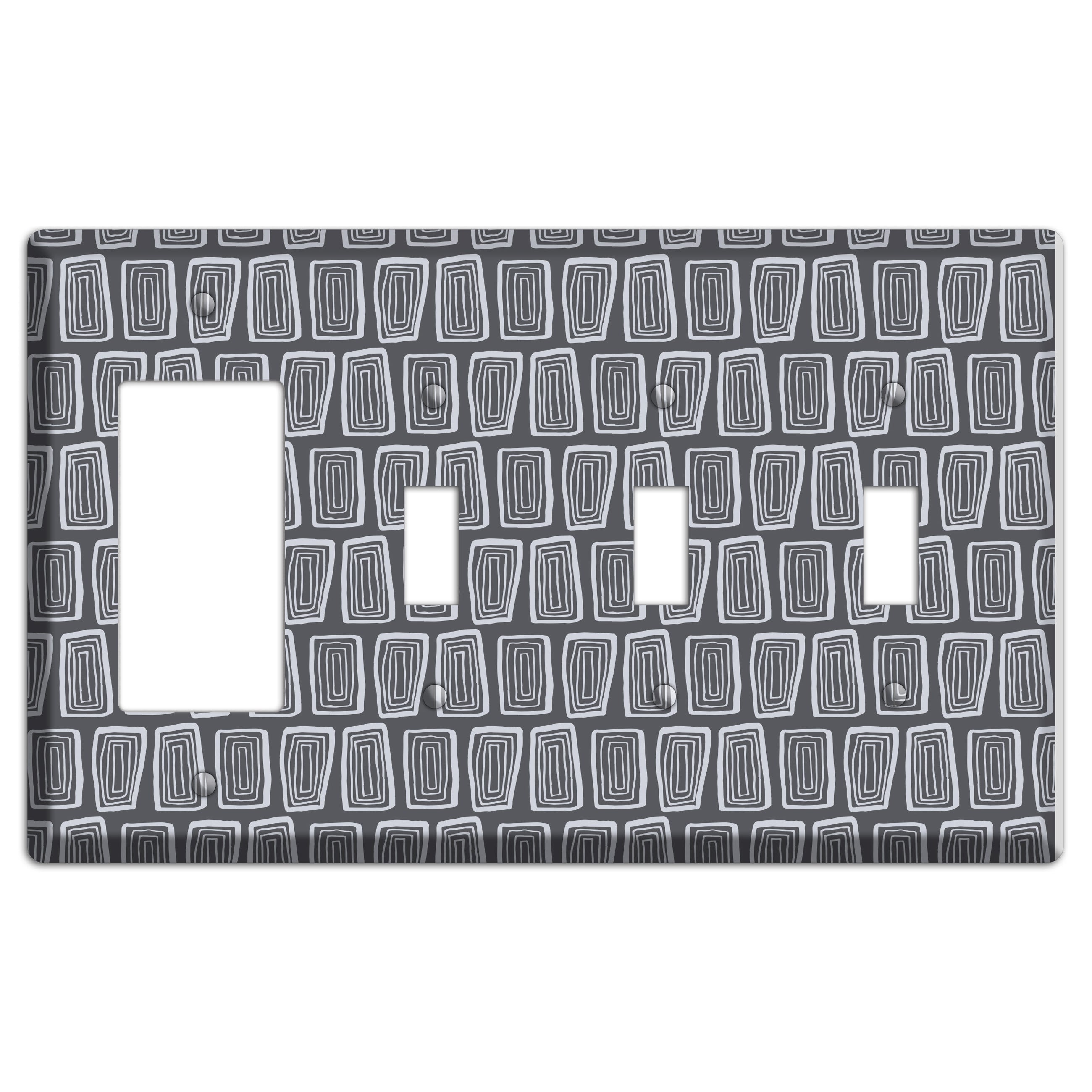 Abstract 1 Rocker / 3 Toggle Wallplate