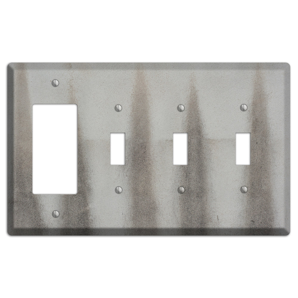 Old Concrete 17 Rocker / 3 Toggle Wallplate
