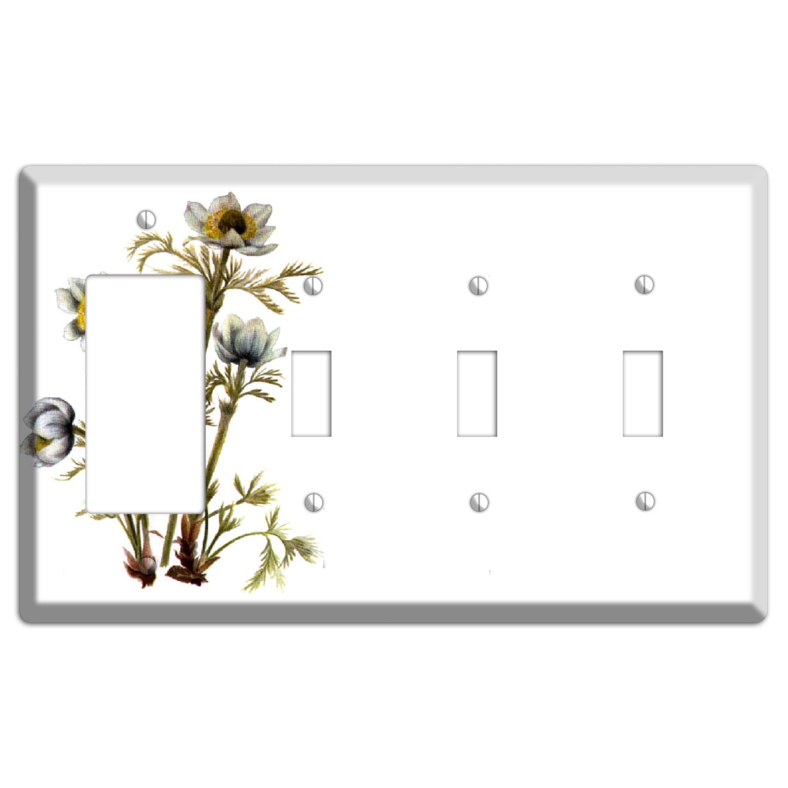 Aenmone Occitentalis Rocker / 3 Toggle Wallplate