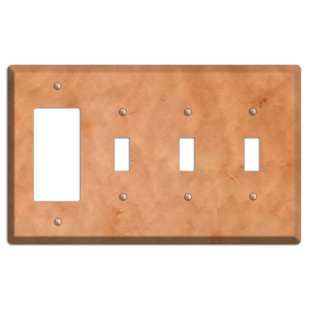 Aged Paper 11 Rocker / 3 Toggle Wallplate