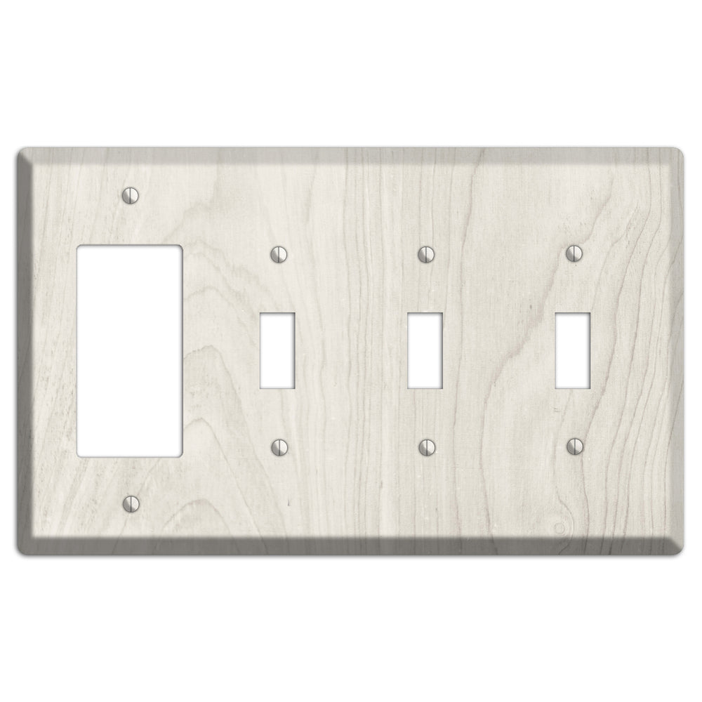 Pearl Bush Antique Rocker / 3 Toggle Wallplate