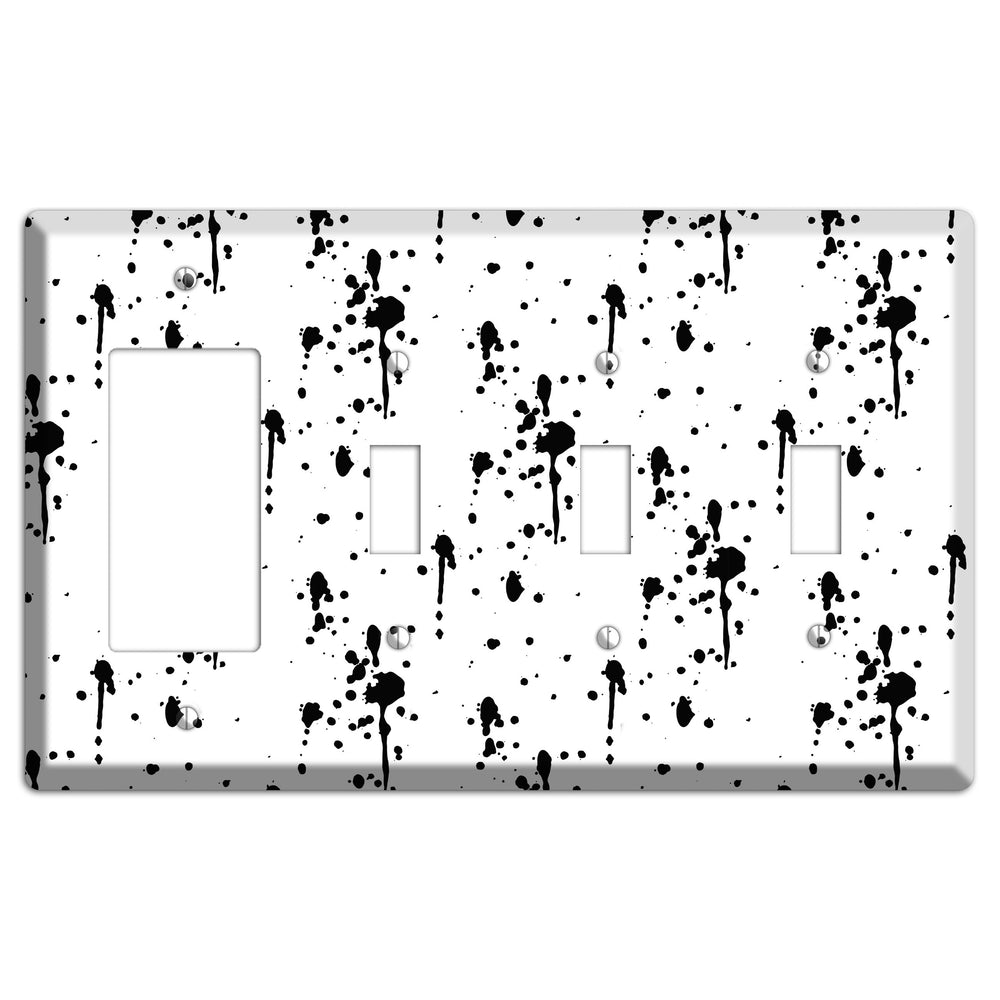 Ink Drips 7 Rocker / 3 Toggle Wallplate