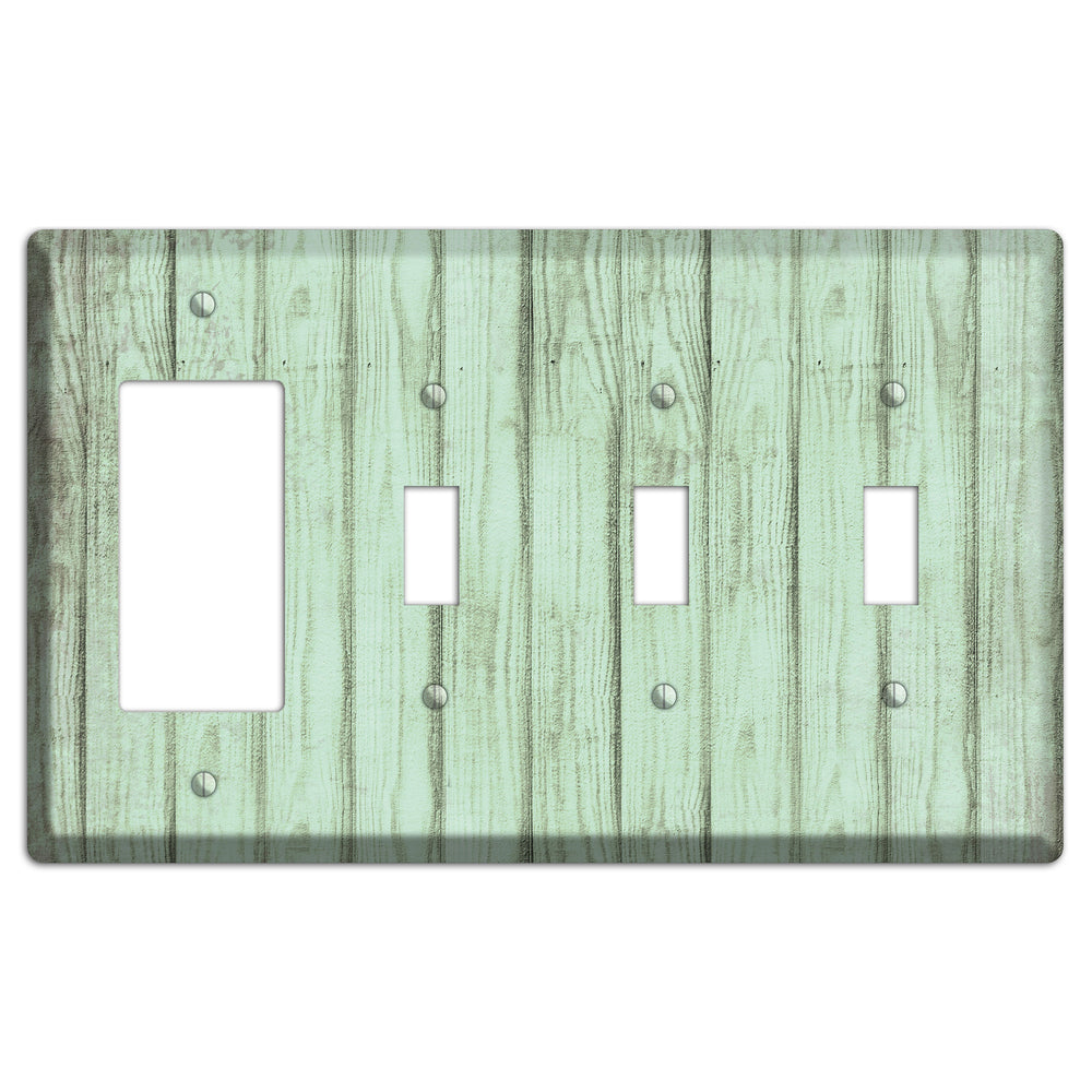 Norway Weathered Wood Rocker / 3 Toggle Wallplate