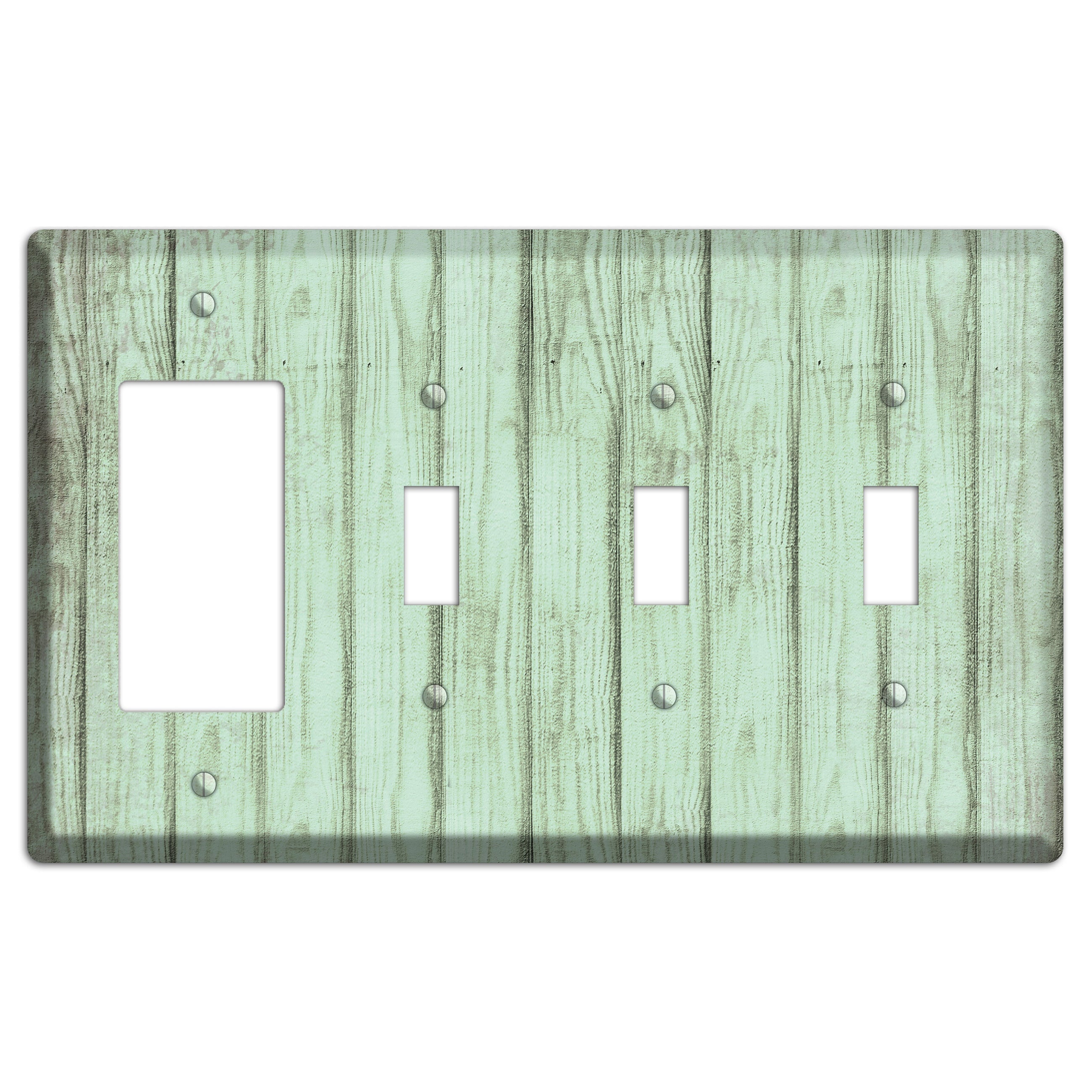 Norway Weathered Wood Rocker / 3 Toggle Wallplate