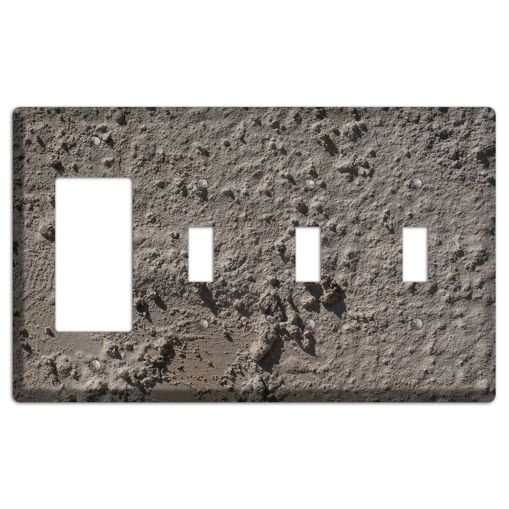 Plaster 3 Rocker / 3 Toggle Wallplate