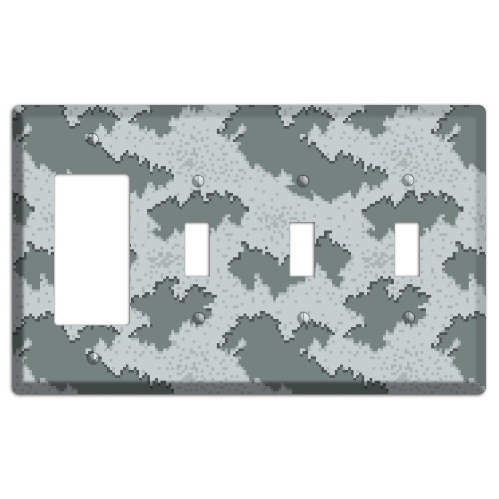 Marpat Winter Camo Rocker / 3 Toggle Wallplate