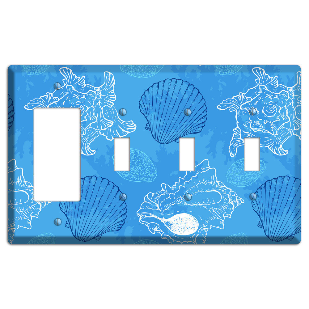 Shells 3 Rocker / 3 Toggle Wallplate
