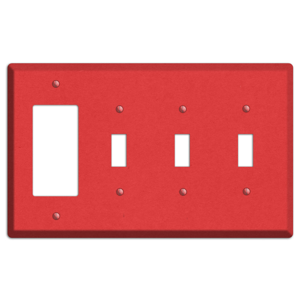 Flamingo Kraft Rocker / 3 Toggle Wallplate