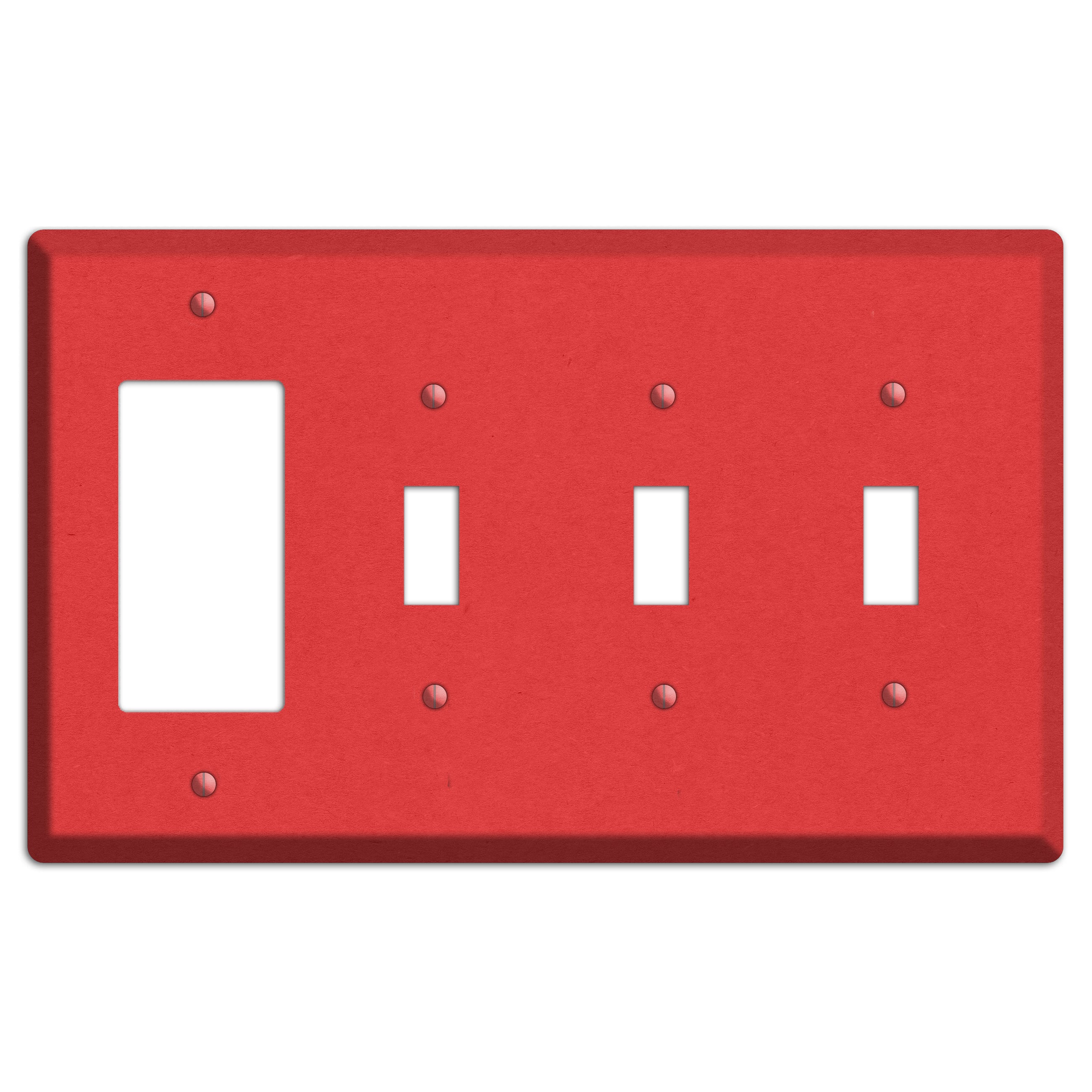 Flamingo Kraft Rocker / 3 Toggle Wallplate