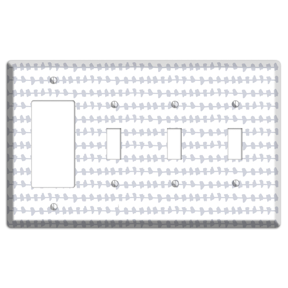 Abstract 17 Rocker / 3 Toggle Wallplate