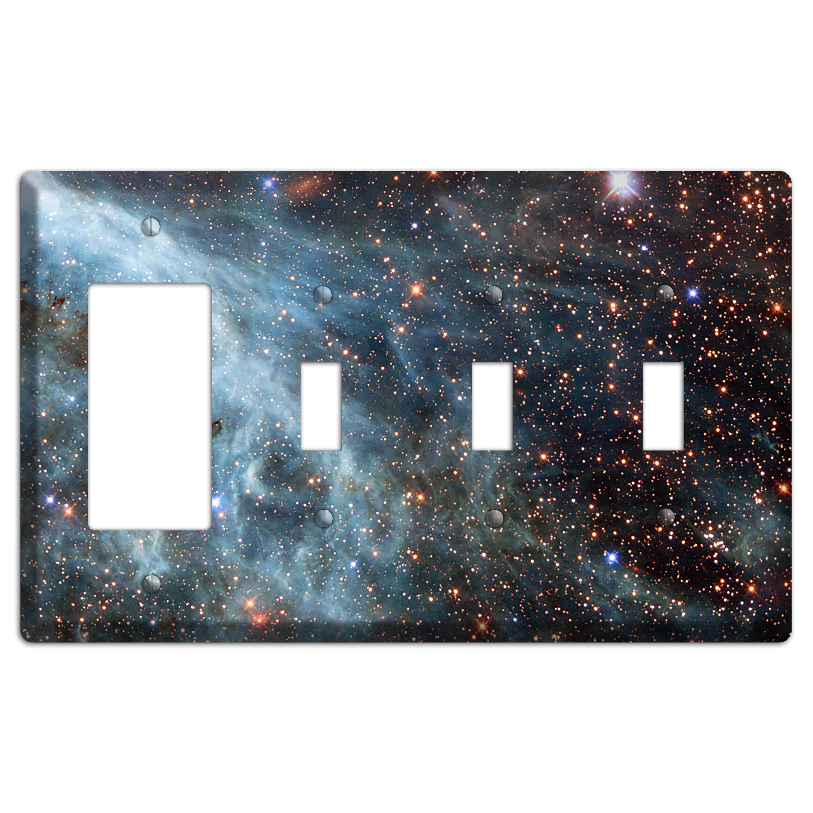 Magellanic Cloud Rocker / 3 Toggle Wallplate