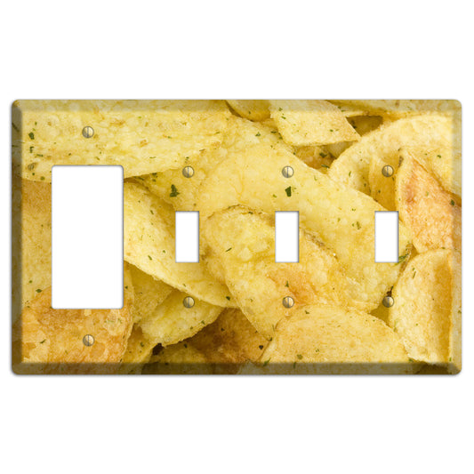 Chips Rocker / 3 Toggle Wallplate