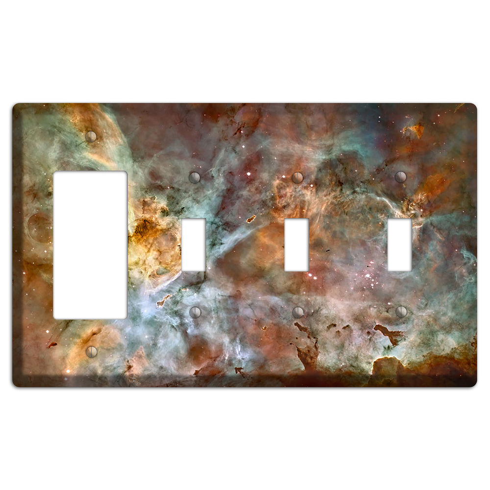 Star birth in the extreme Rocker / 3 Toggle Wallplate