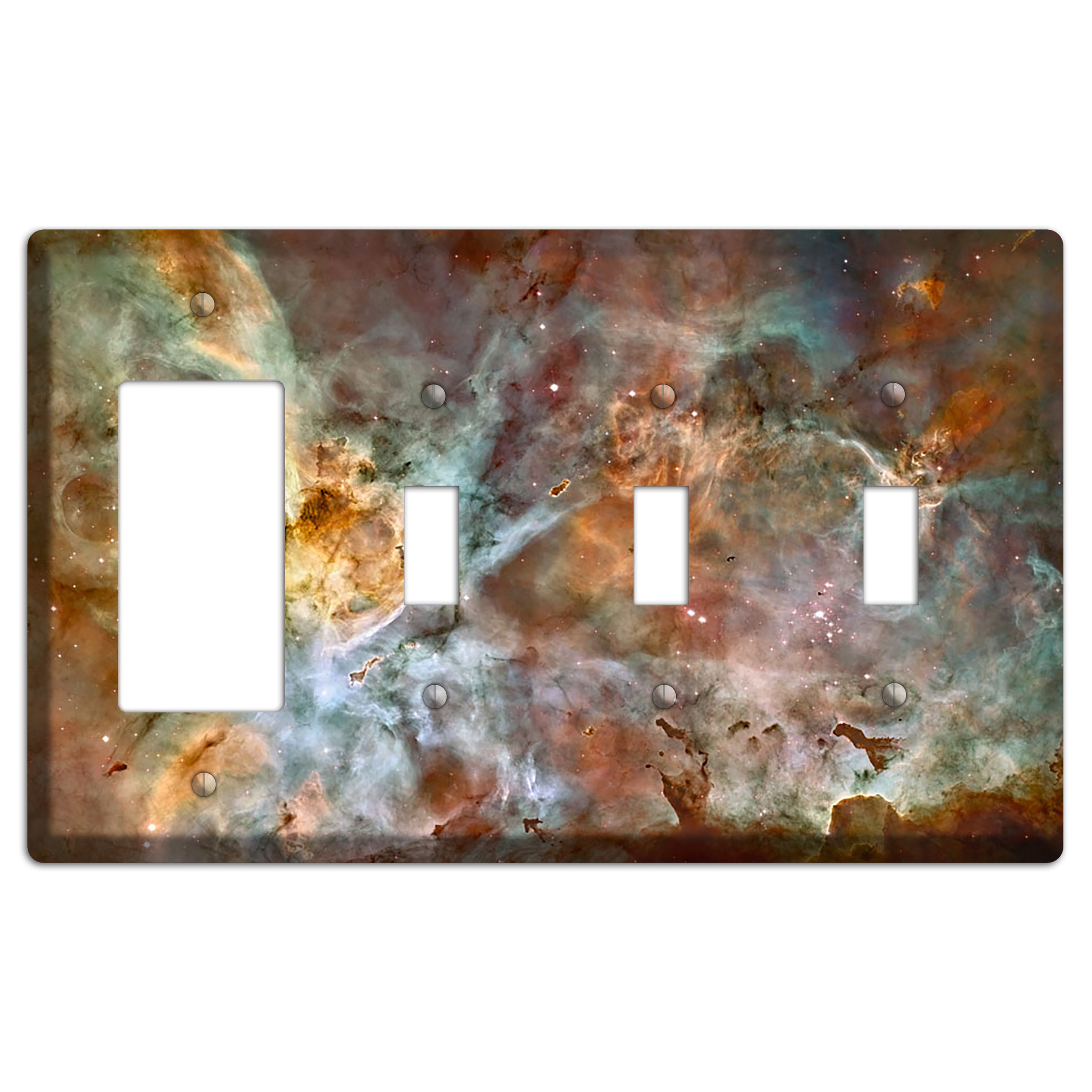 Star birth in the extreme Rocker / 3 Toggle Wallplate