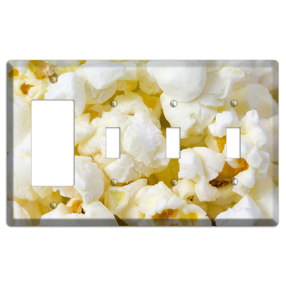 Popcorn Rocker / 3 Toggle Wallplate