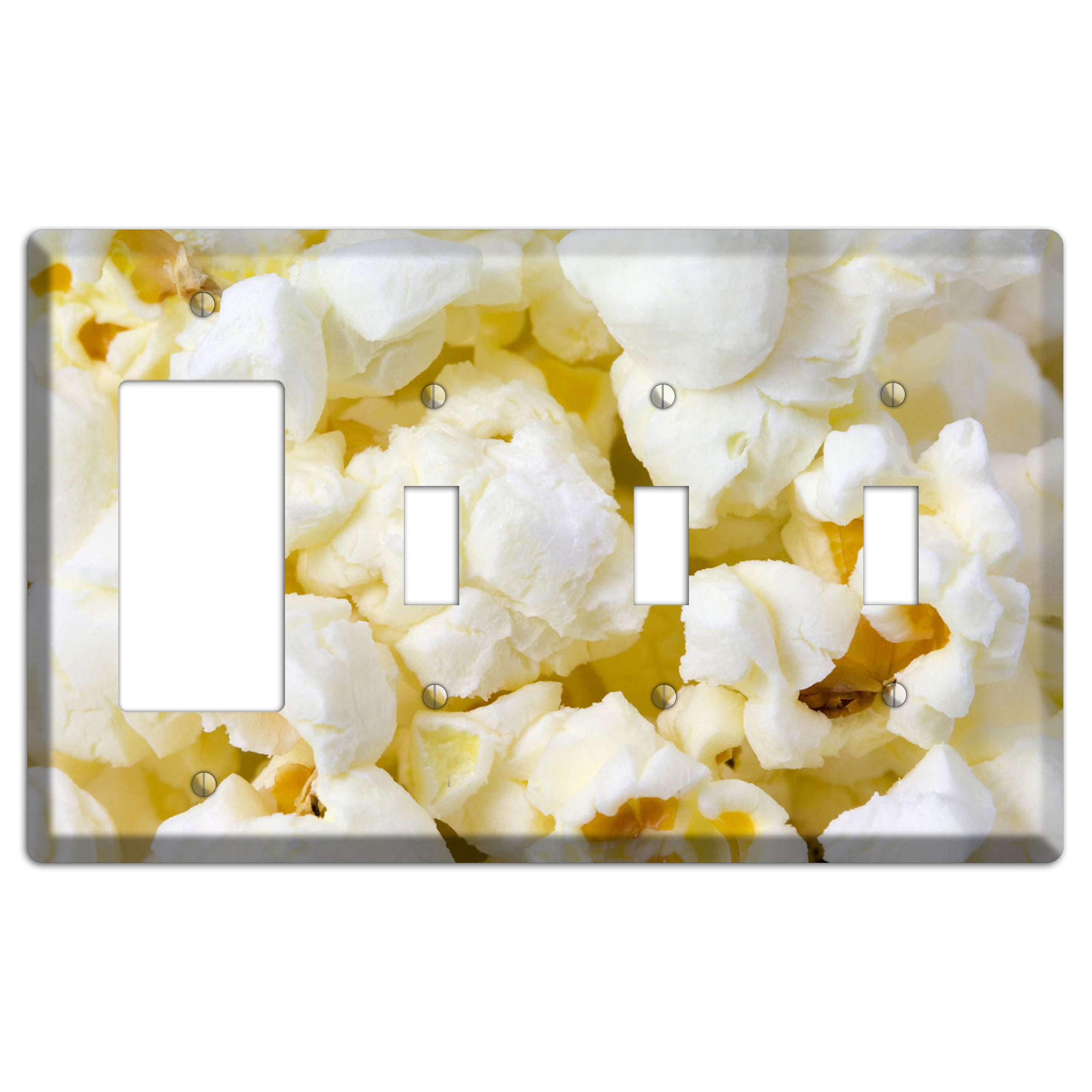 Popcorn Rocker / 3 Toggle Wallplate