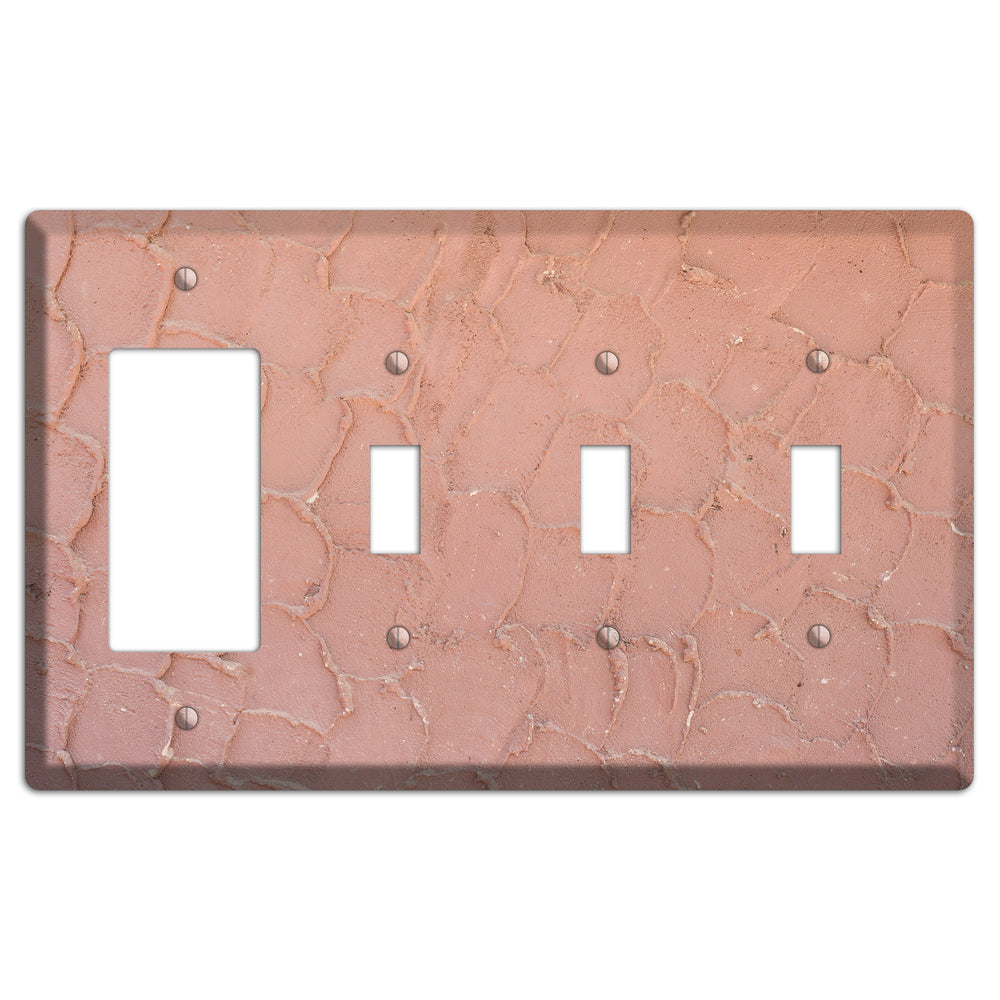 Plaster 4 Rocker / 3 Toggle Wallplate