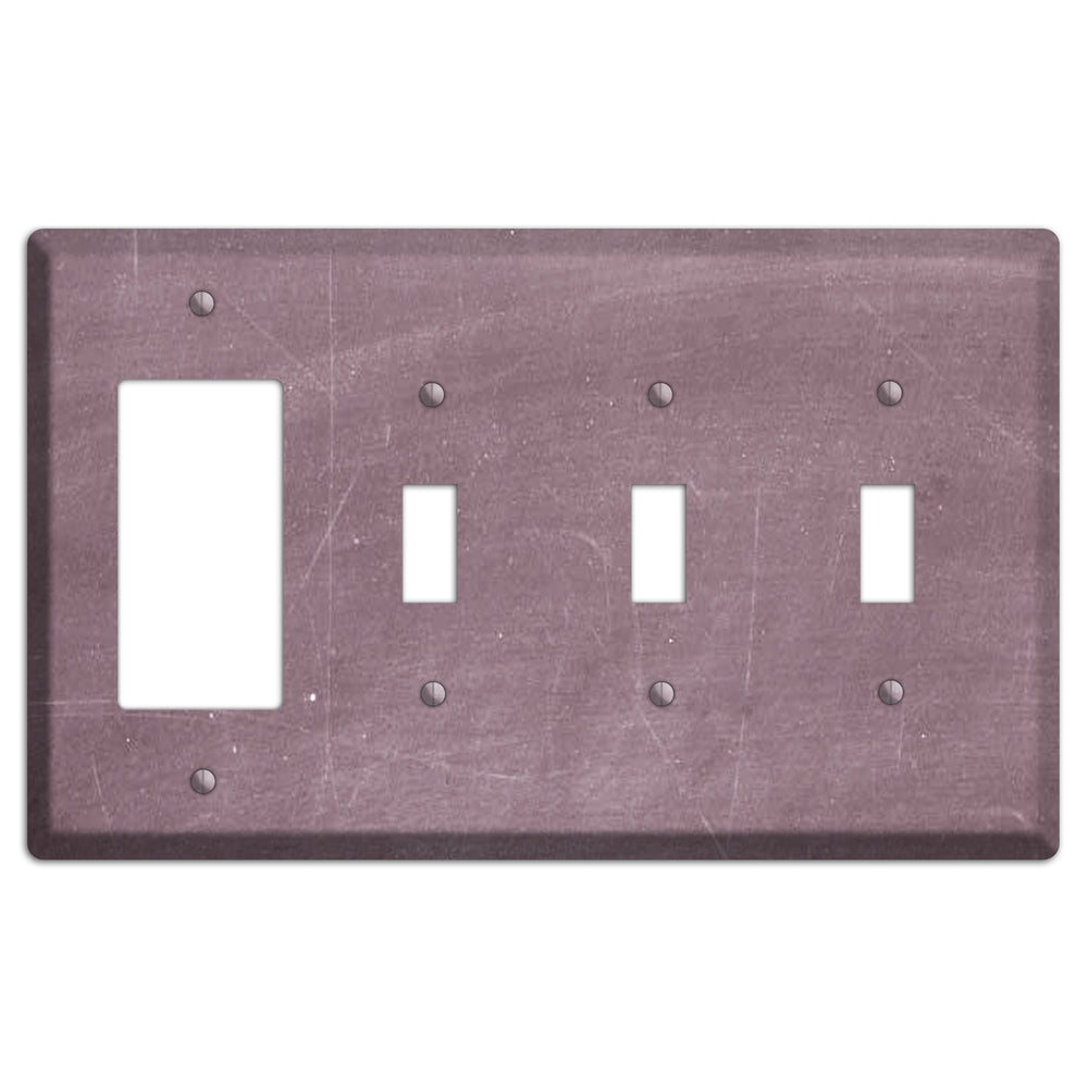 Chalk Maroon Rocker / 3 Toggle Wallplate