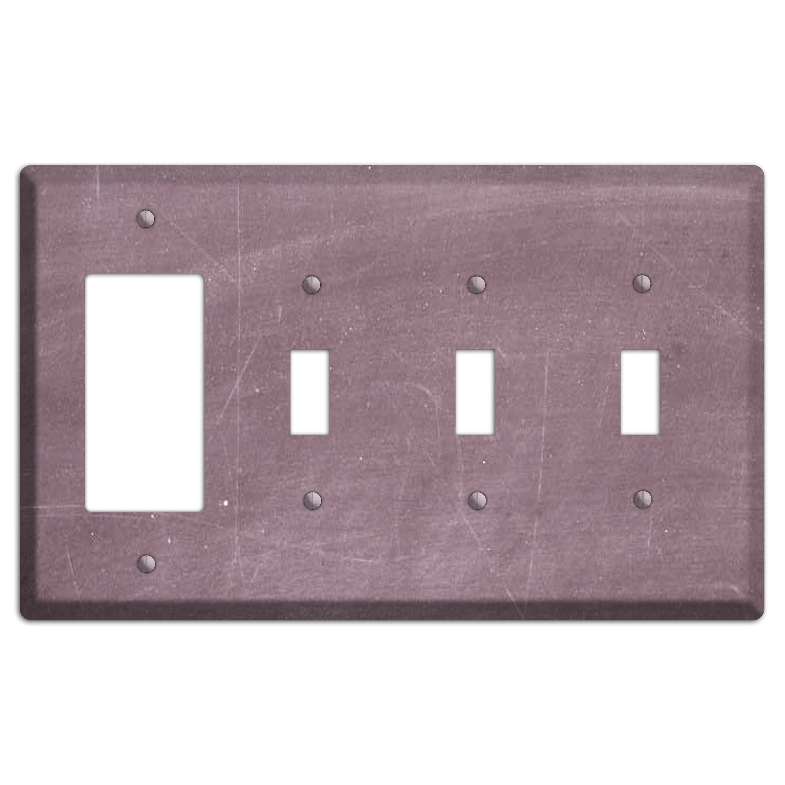 Chalk Maroon Rocker / 3 Toggle Wallplate