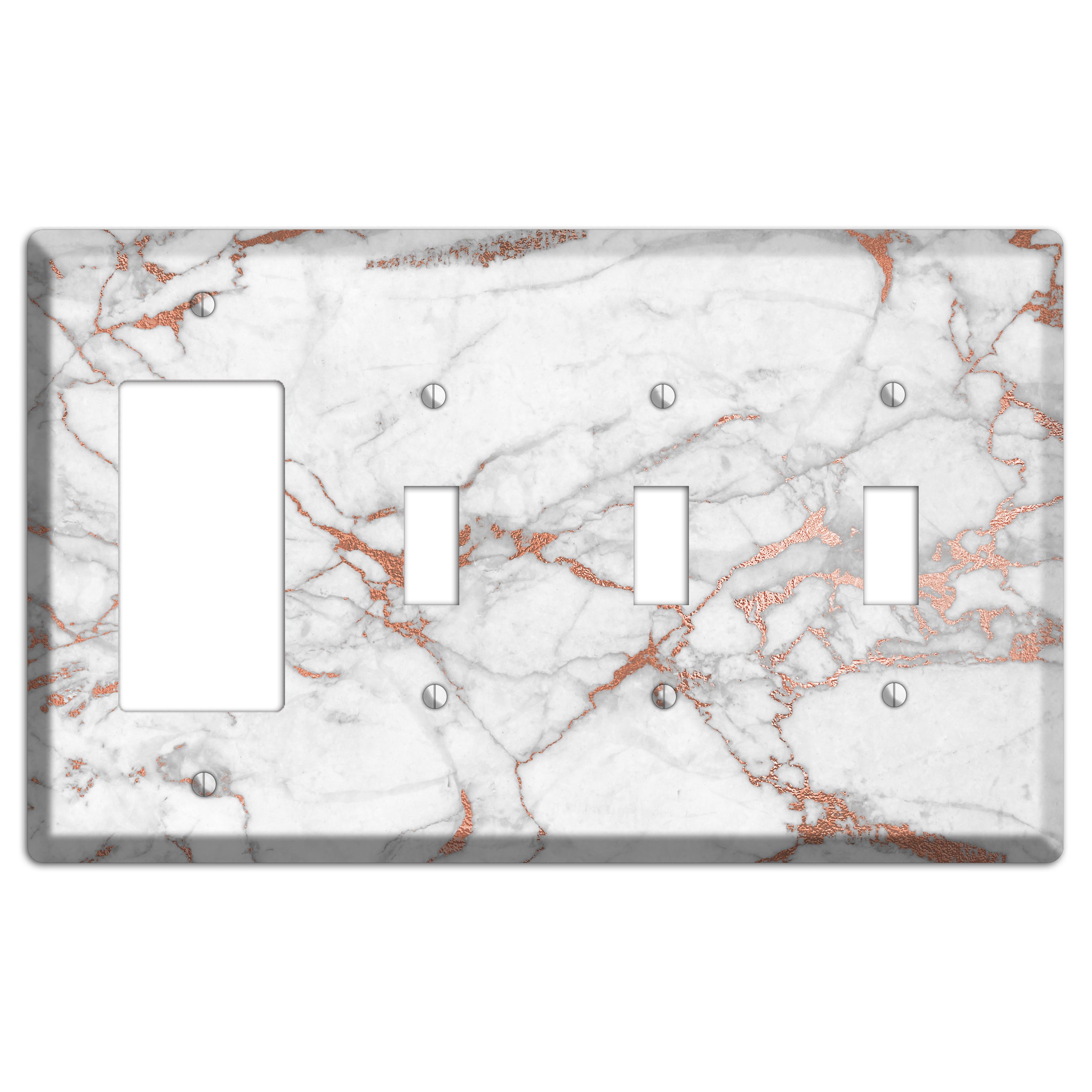 Copperfield Copper Rocker / 3 Toggle Wallplate
