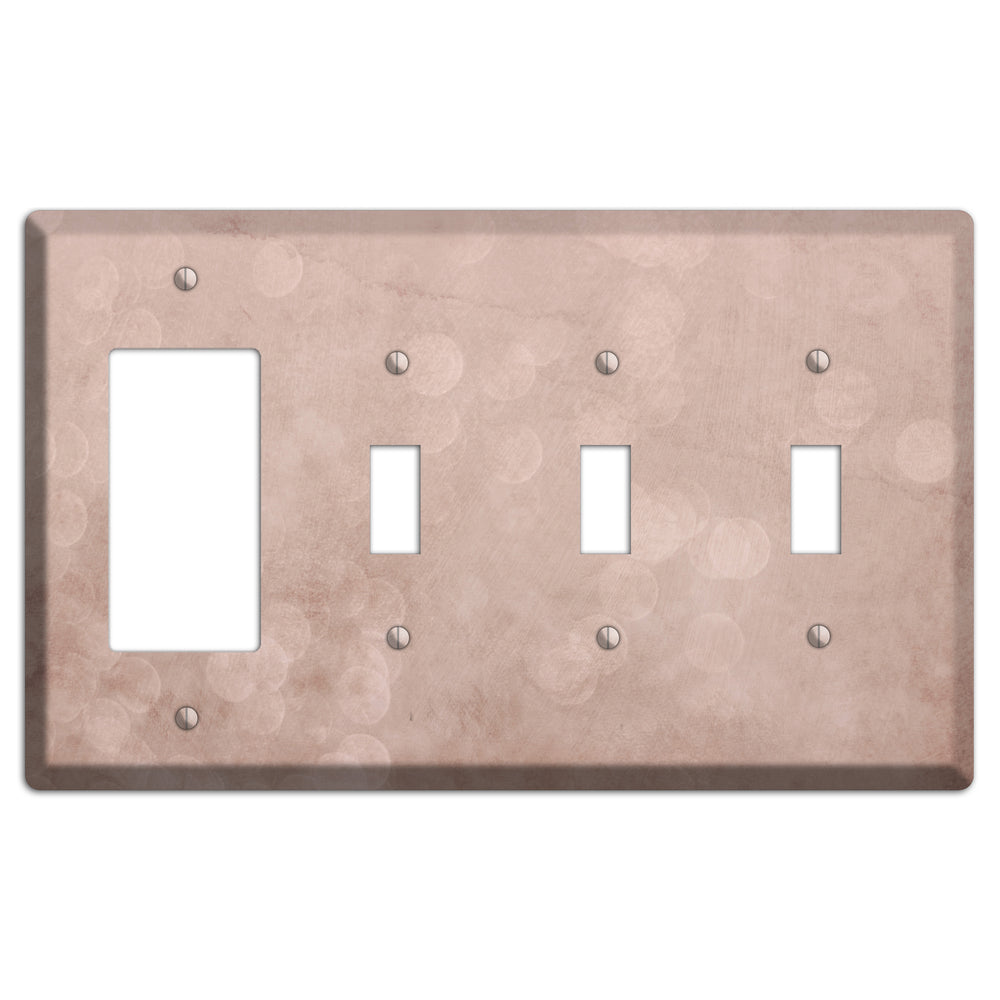 Blush Twilight Rocker / 3 Toggle Wallplate