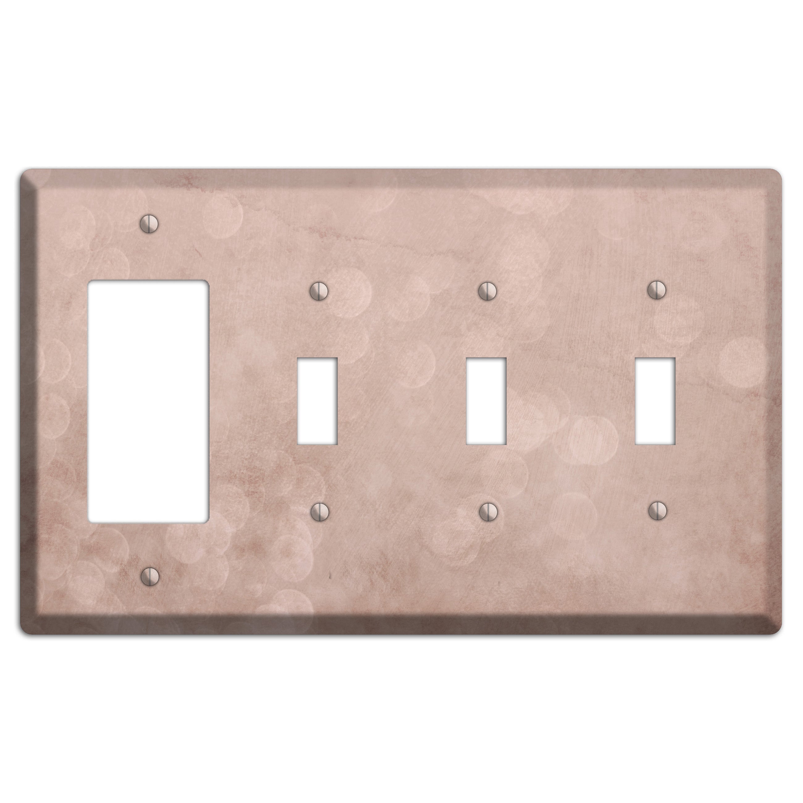 Blush Twilight Rocker / 3 Toggle Wallplate