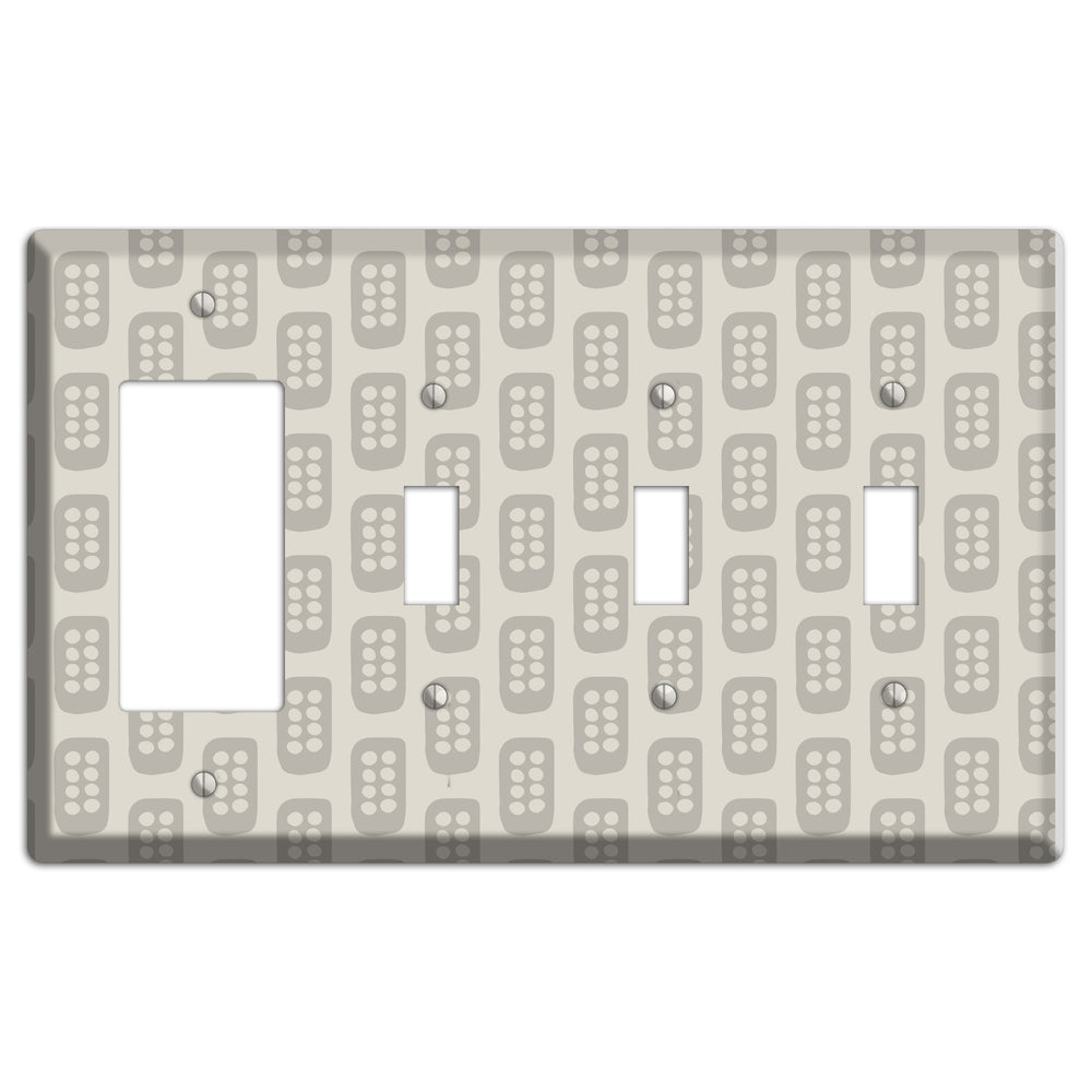 Simple Scandanavian Style EE Rocker / 3 Toggle Wallplate