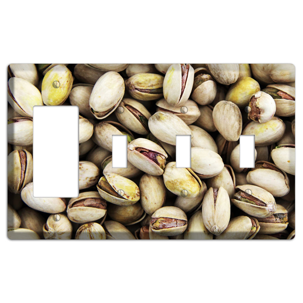 Pistachio Rocker / 3 Toggle Wallplate