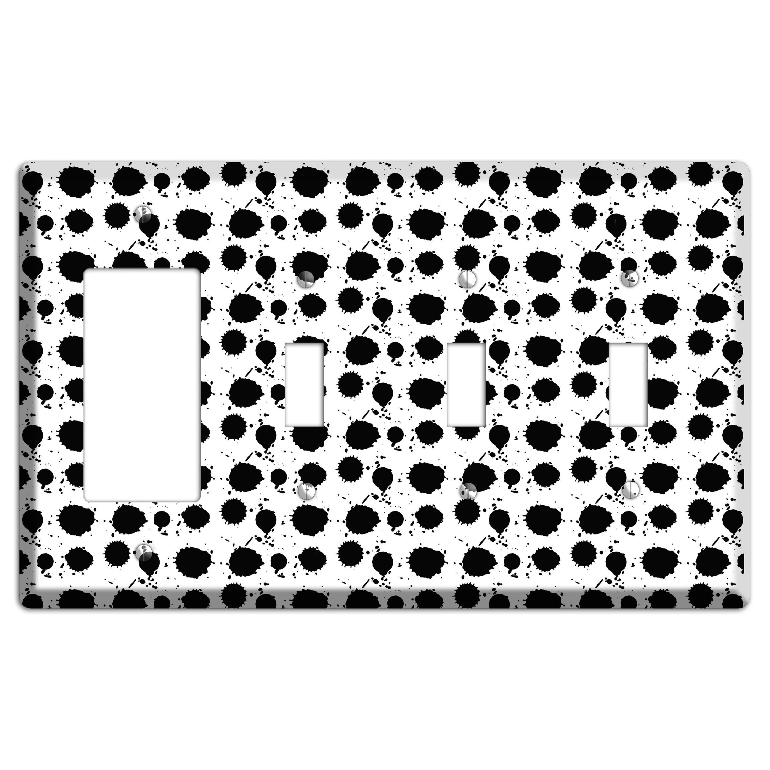 Ink Drops 7 Rocker / 3 Toggle Wallplate