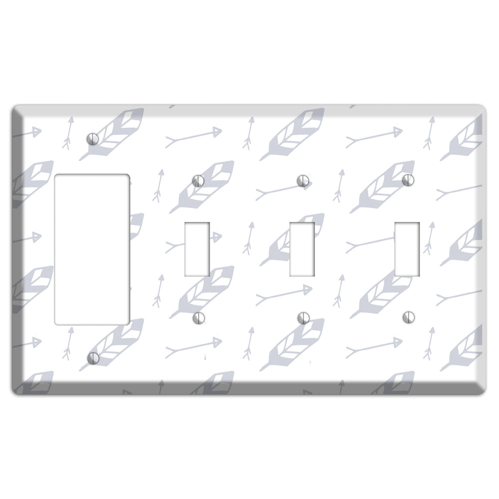 Abstract 22 Rocker / 3 Toggle Wallplate