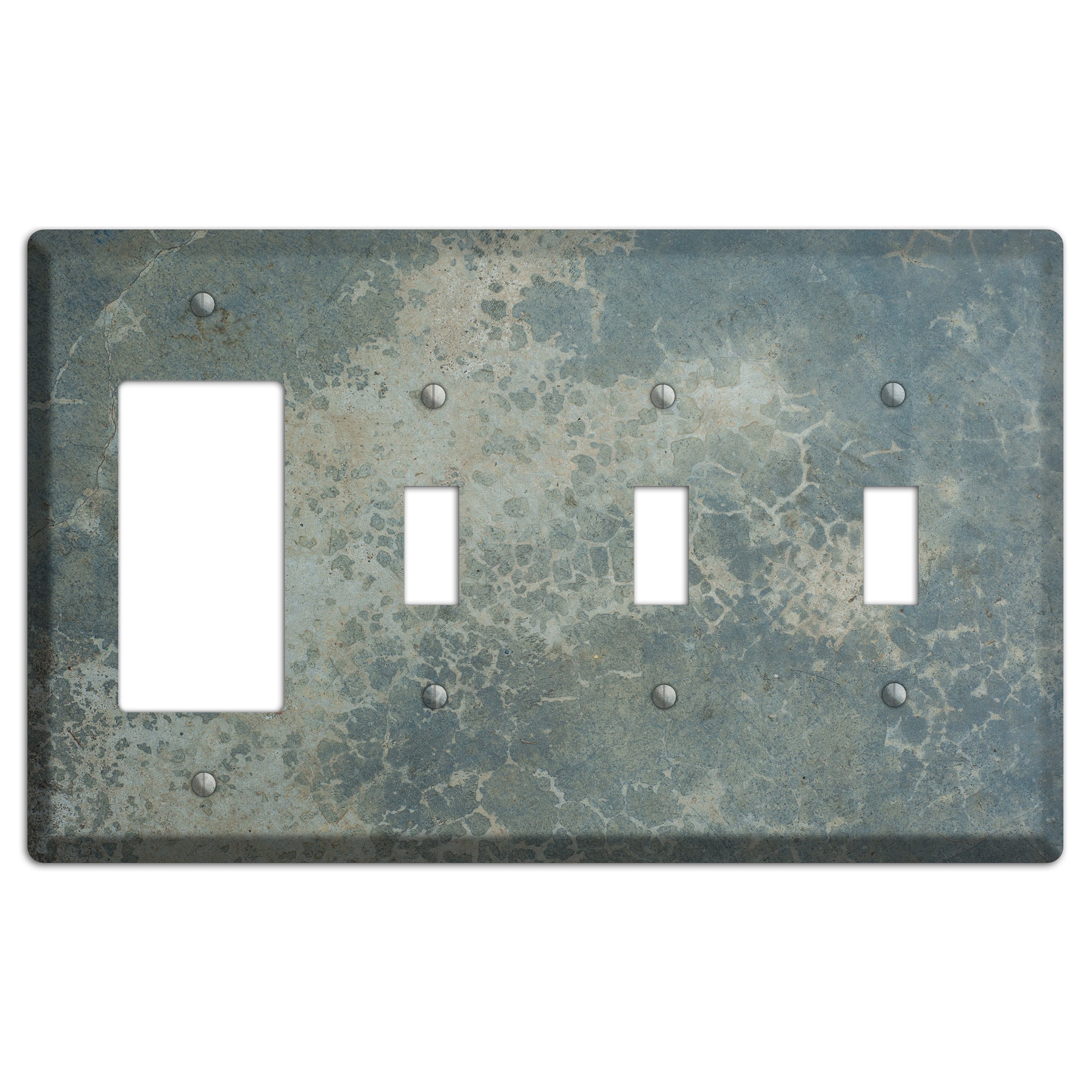 Old Concrete 9 Rocker / 3 Toggle Wallplate