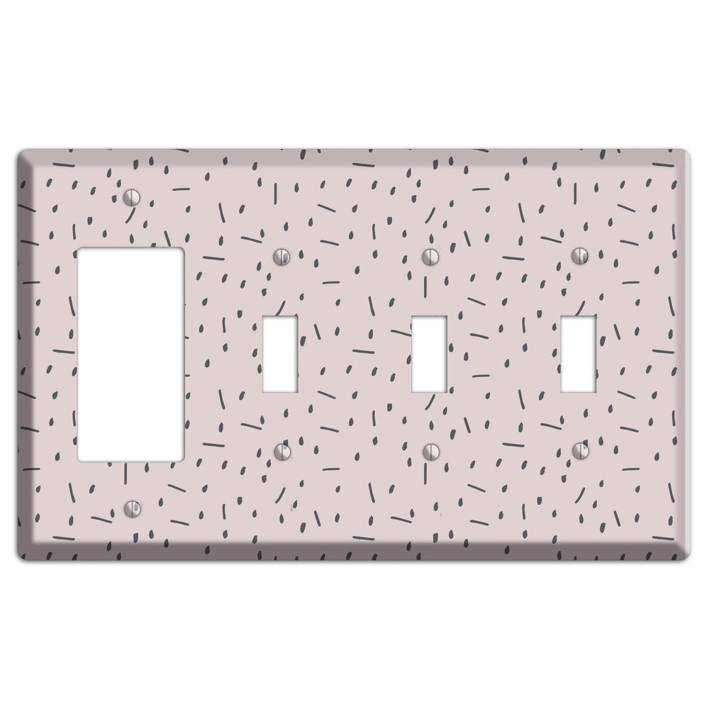 Abstract 18 Rocker / 3 Toggle Wallplate