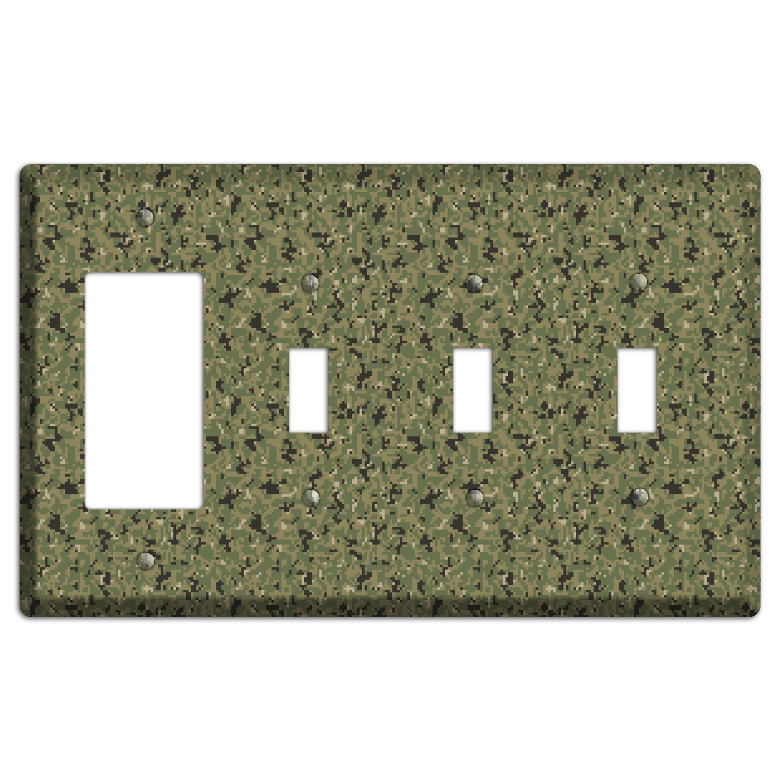Tropinc Camo Rocker / 3 Toggle Wallplate