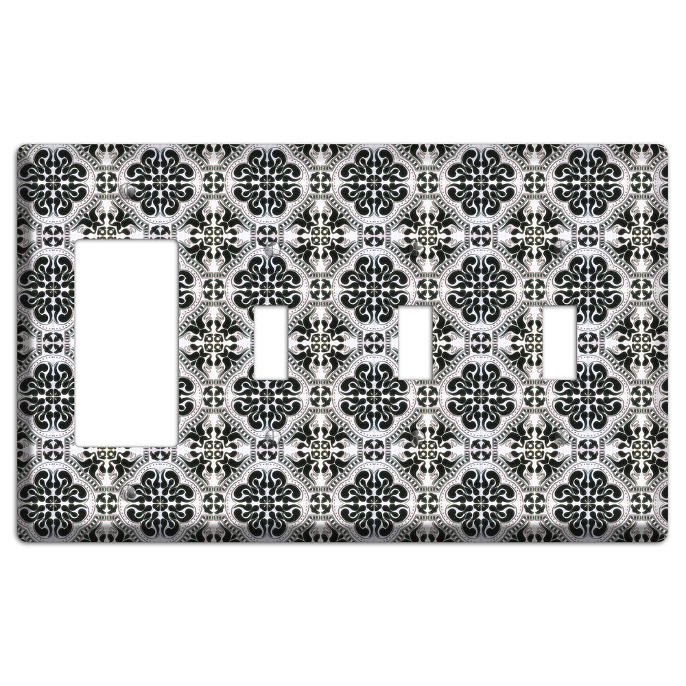 Tavira Tiles 5 Rocker / 3 Toggle Wallplate