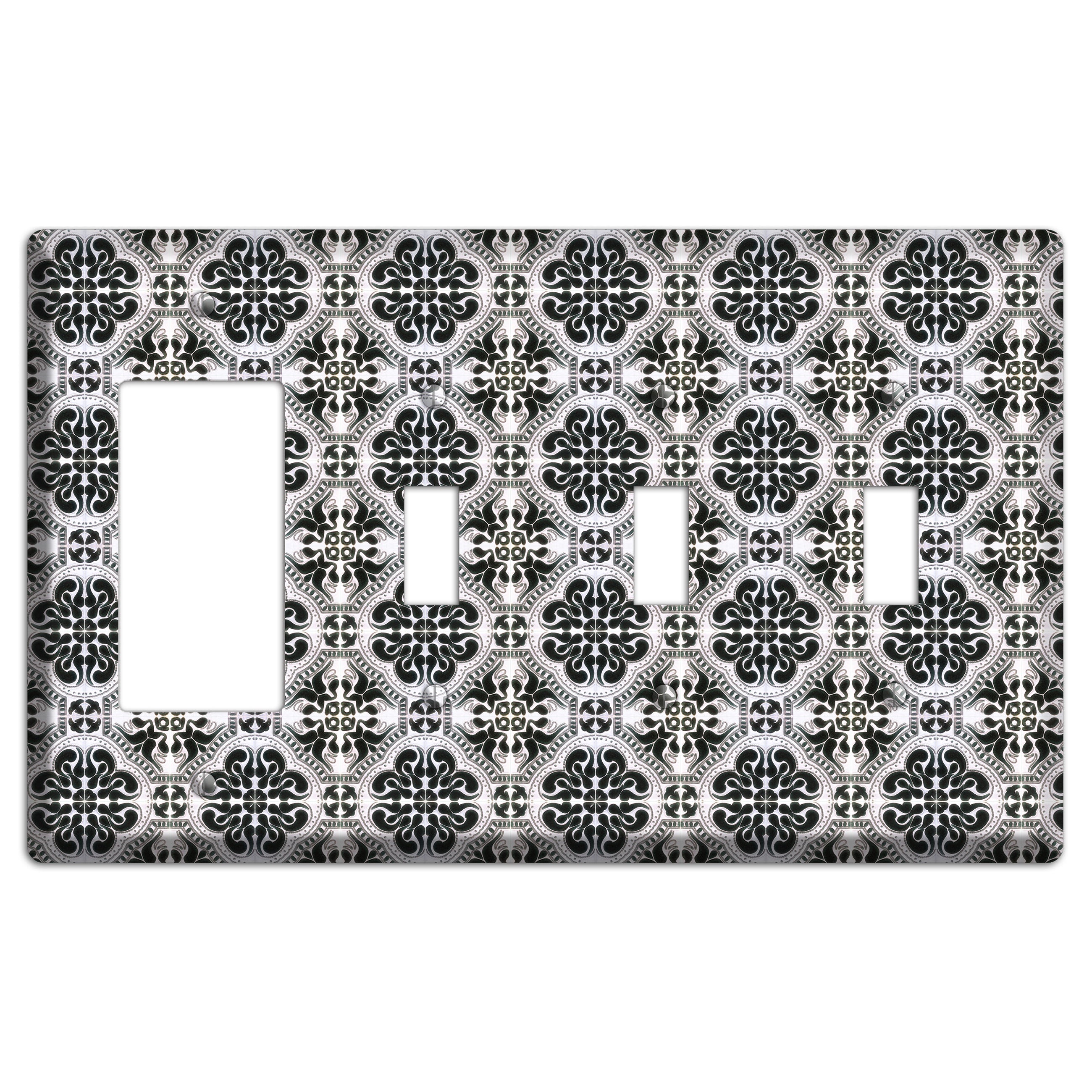 Tavira Tiles 5 Rocker / 3 Toggle Wallplate