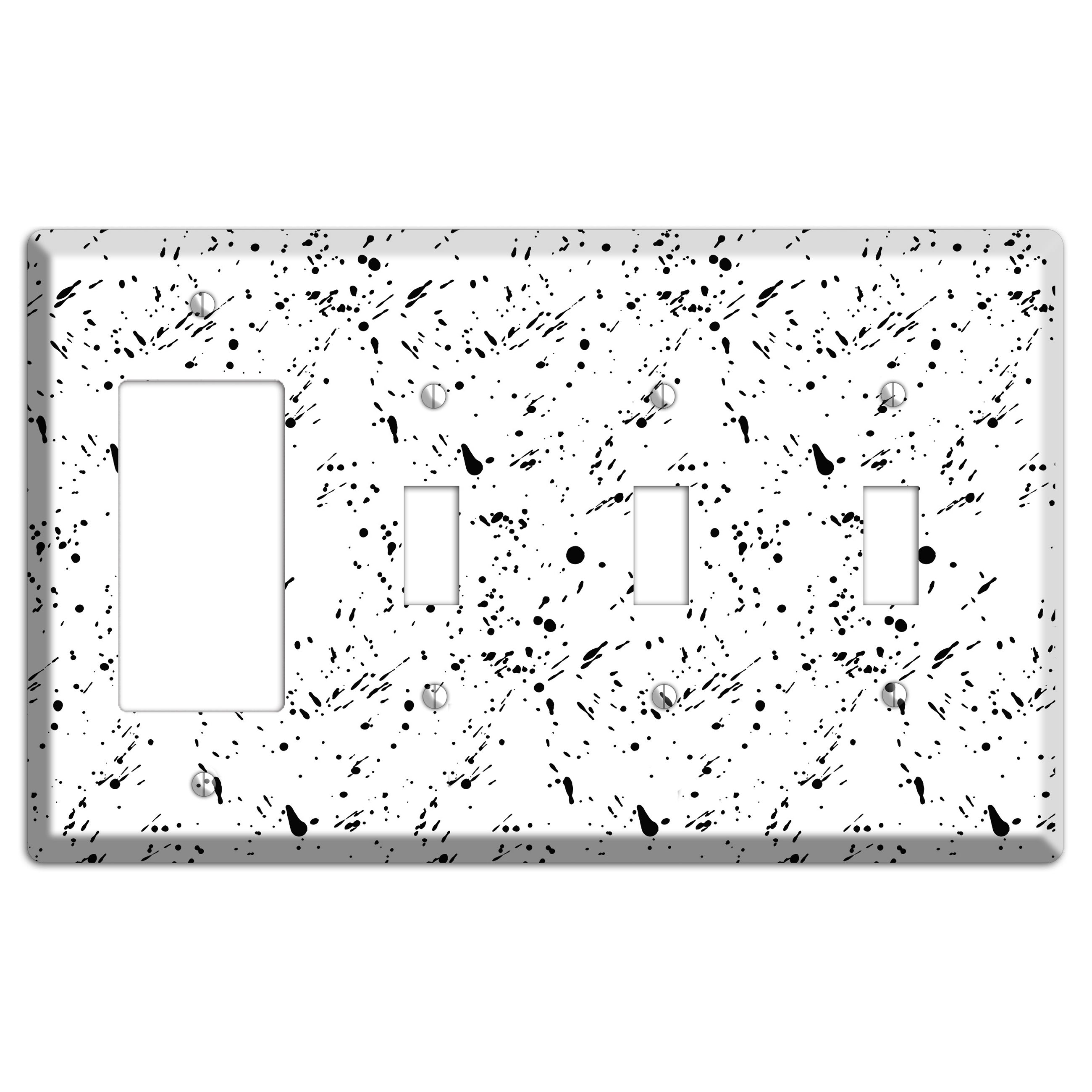 Ink Splash 10 Rocker / 3 Toggle Wallplate