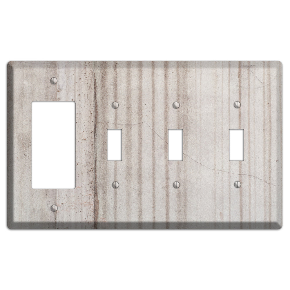 Old Concrete 5 Rocker / 3 Toggle Wallplate