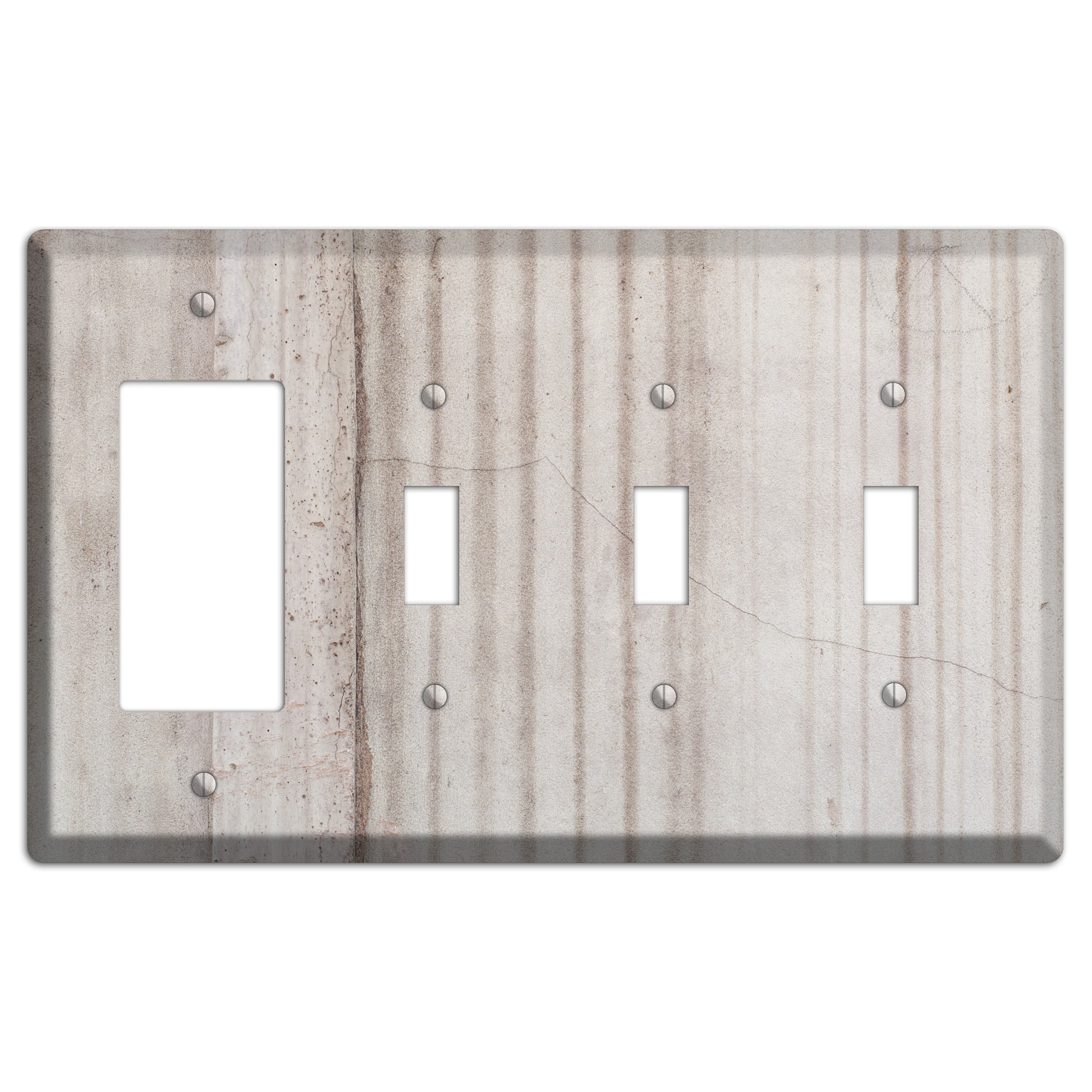 Old Concrete 5 Rocker / 3 Toggle Wallplate