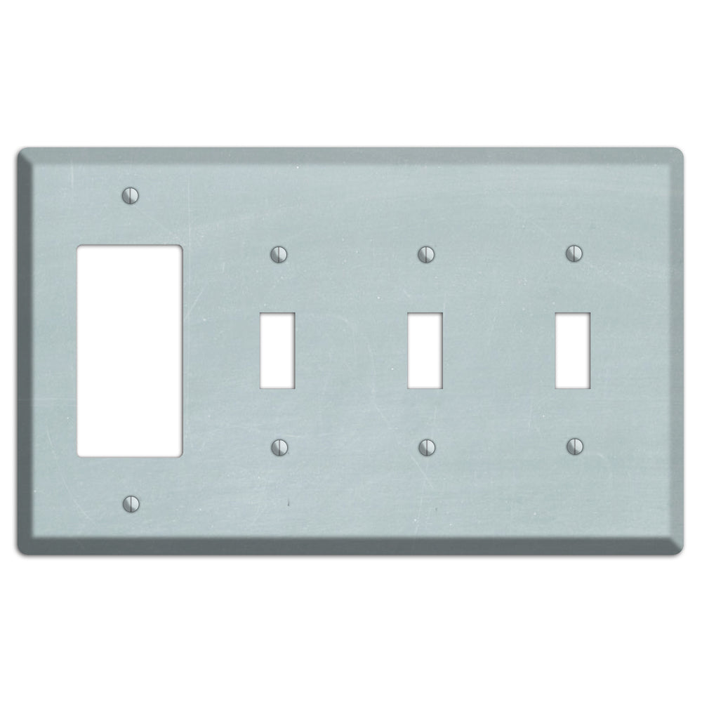 Chalk Light Blue Rocker / 3 Toggle Wallplate