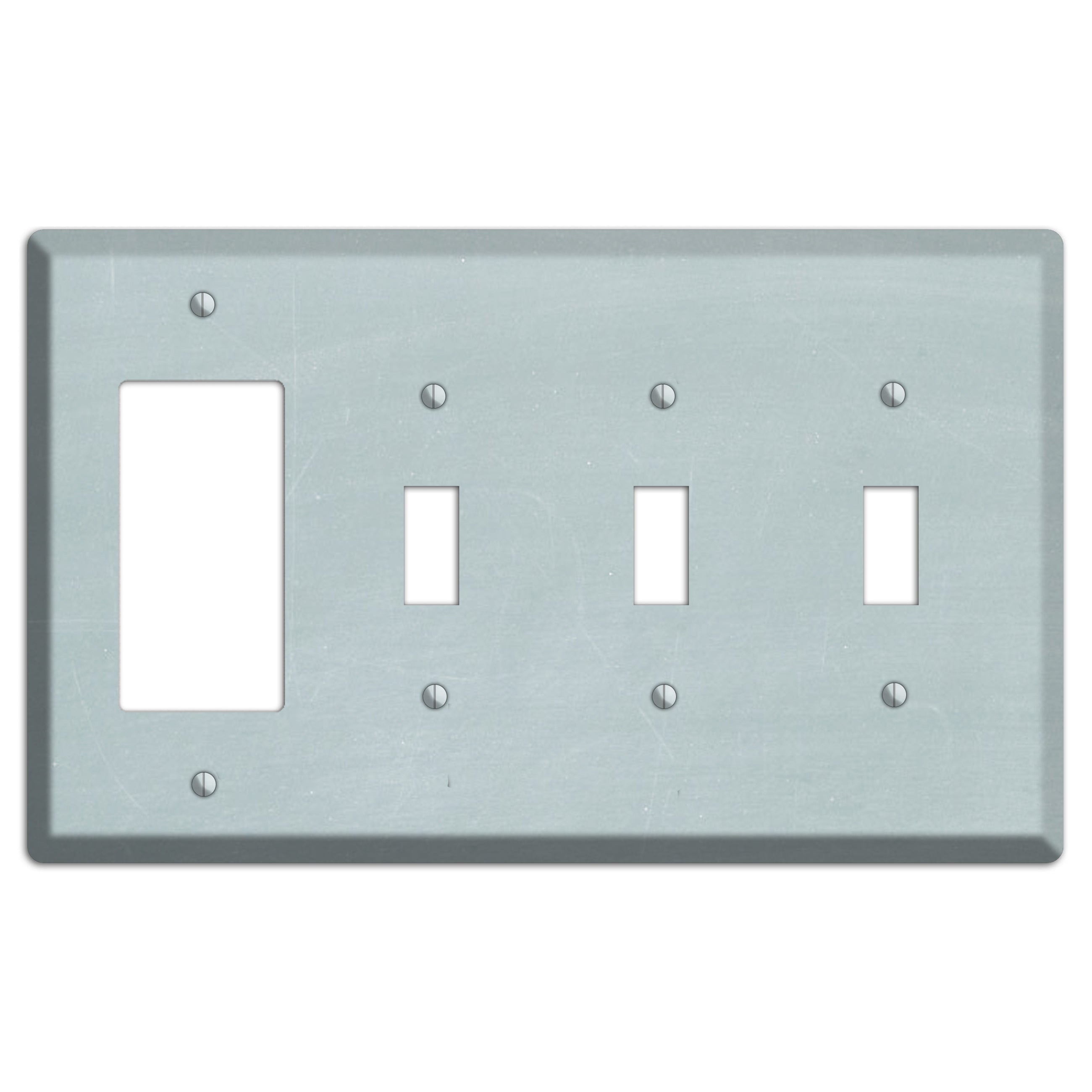 Chalk Light Blue Rocker / 3 Toggle Wallplate