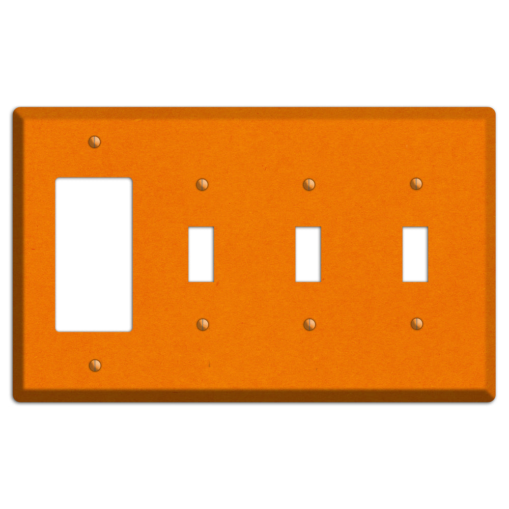 Mango Tango Kraft Rocker / 3 Toggle Wallplate