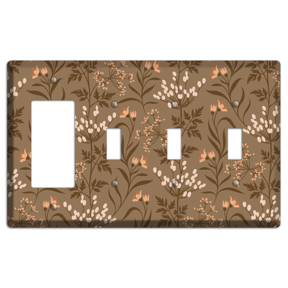Fall Floral 2 Rocker / 3 Toggle Wallplate