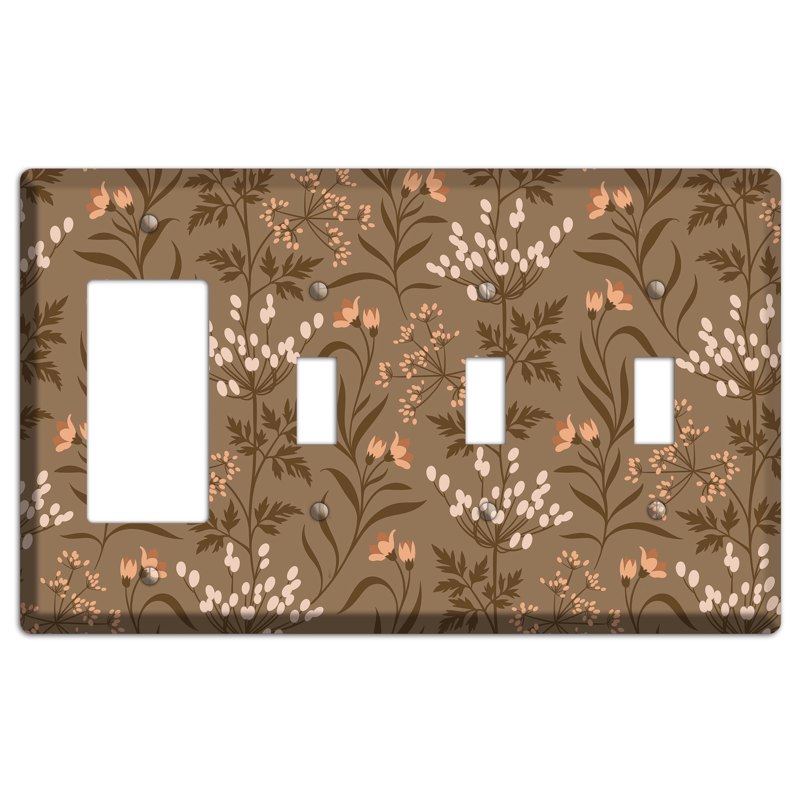 Fall Floral 2 Rocker / 3 Toggle Wallplate
