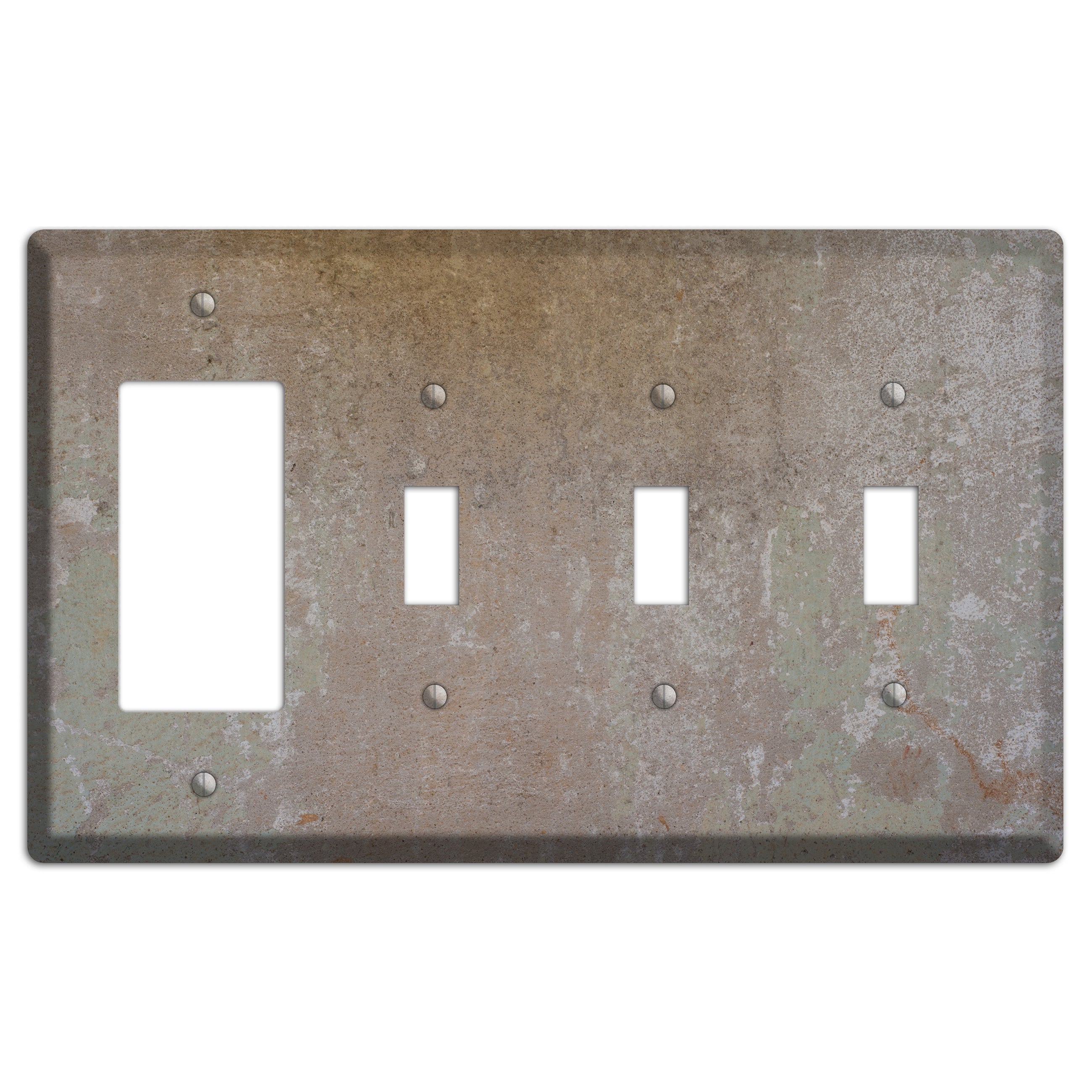 Old Concrete 8 Rocker / 3 Toggle Wallplate