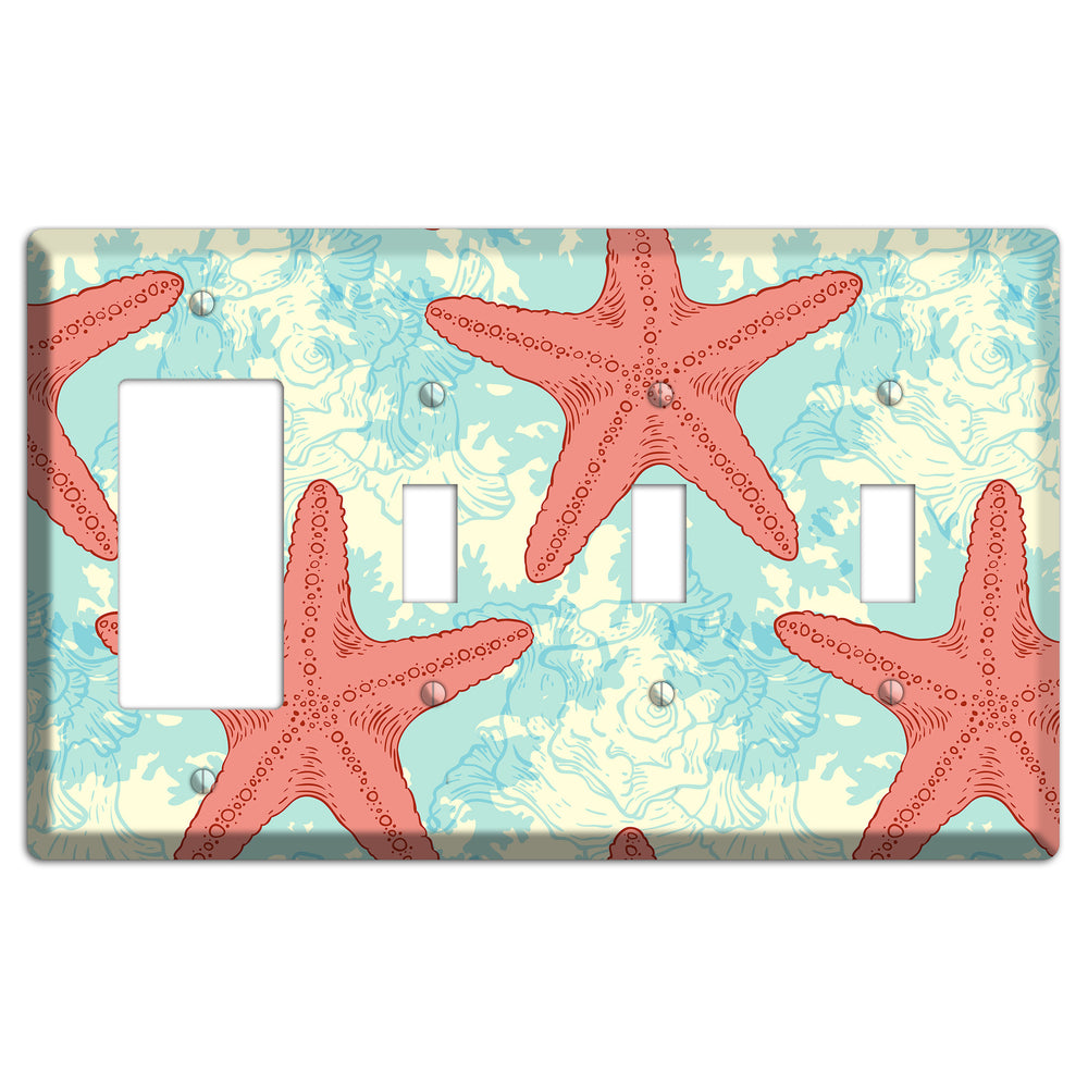 Shells 6 Rocker / 3 Toggle Wallplate