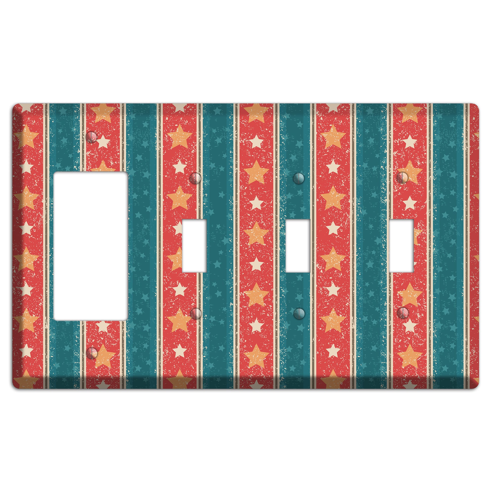 American Dream Rocker / 3 Toggle Wallplate