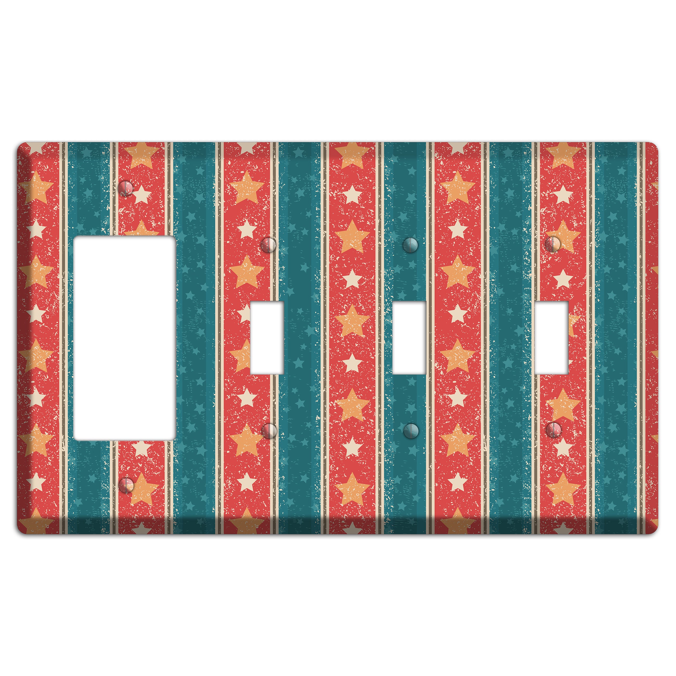 American Dream Rocker / 3 Toggle Wallplate